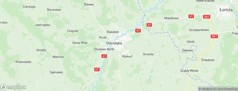Ostrołęka, Poland Map