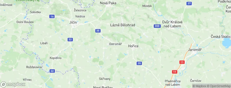 Ostroměř, Czechia Map