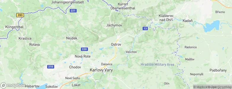 Ostrov, Czechia Map