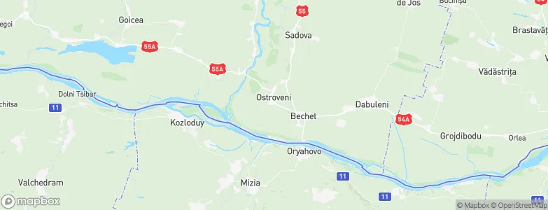 Ostroveni, Romania Map