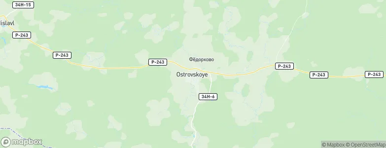 Ostrovskoye, Russia Map
