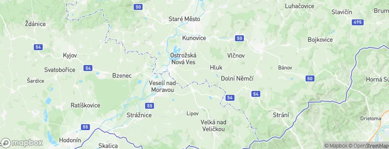 Ostrožská Lhota, Czechia Map