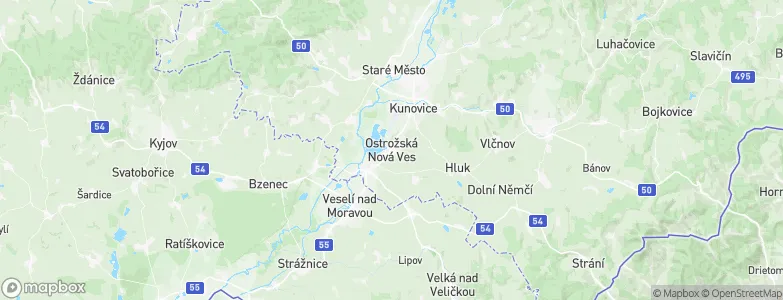 Ostrožská Nová Ves, Czechia Map