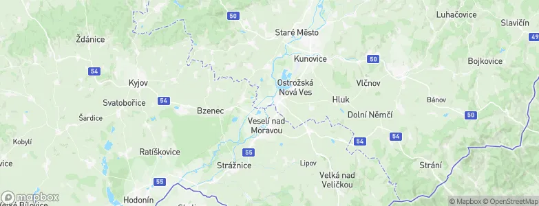 Ostrožské Předměstí, Czechia Map