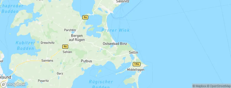 Ostseebad Binz, Germany Map