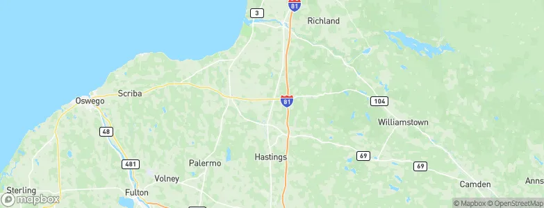 Oswego, United States Map