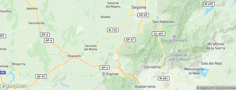 Otero de Herreros, Spain Map