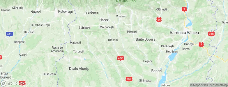 Oteşani, Romania Map