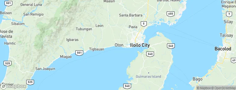 Oton, Philippines Map