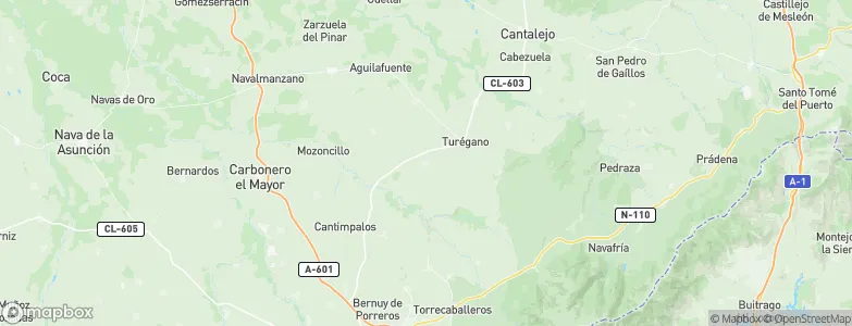 Otones de Benjumea, Spain Map