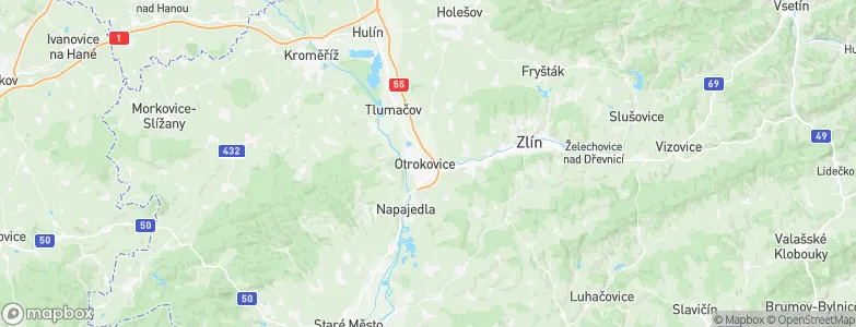 Otrokovice, Czechia Map