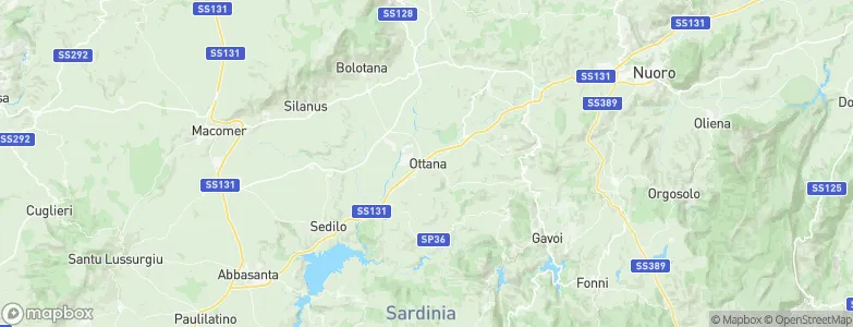 Ottana, Italy Map