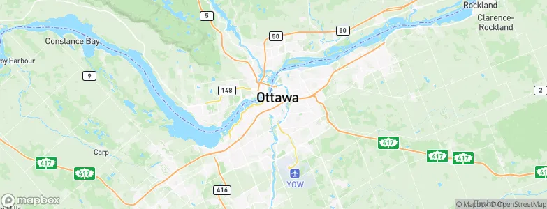 Ottawa, Canada Map