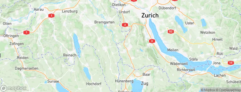 Ottenbach, Switzerland Map