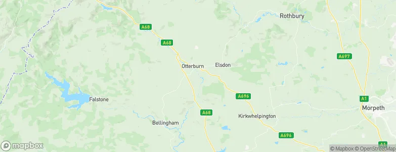 Otterburn, United Kingdom Map