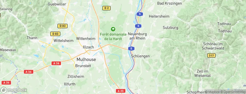 Ottmarsheim, France Map
