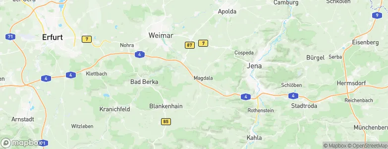 Ottstedt, Germany Map