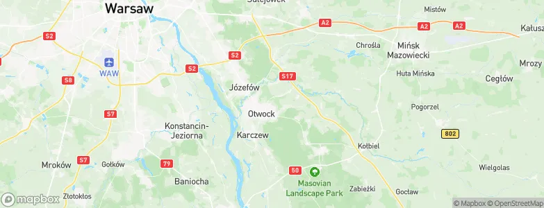 Otwock, Poland Map