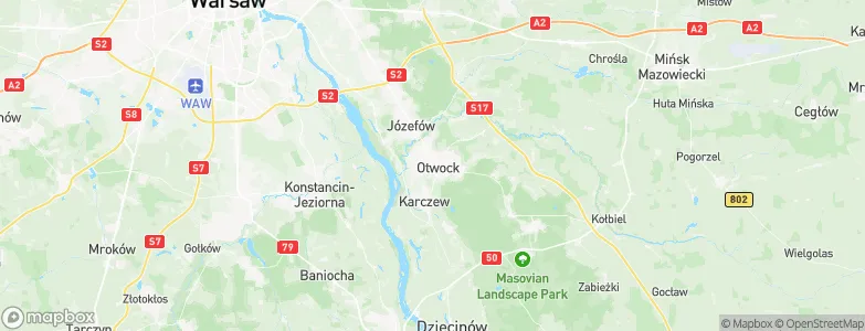 Otwock, Poland Map