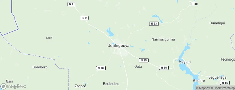 Ouahigouya, Burkina Faso Map