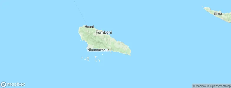 Ouanani, Comoros Map