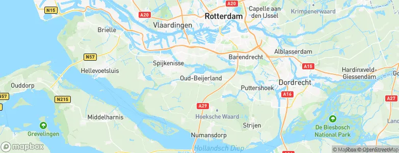 Oud-Beijerland, Netherlands Map