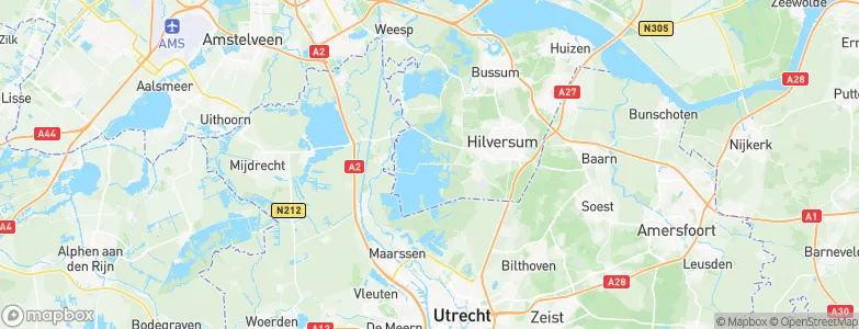 Oud-Loosdrecht, Netherlands Map