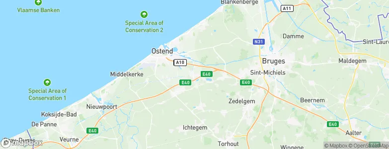 Oudenburg, Belgium Map