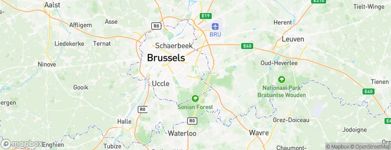 Oudergem, Belgium Map