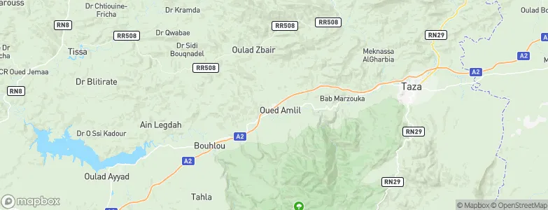 Oued Amlil, Morocco Map