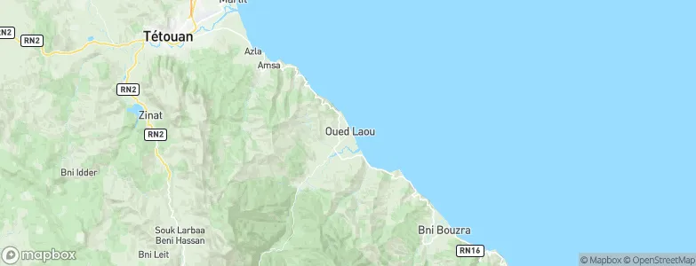 Oued Laou, Morocco Map