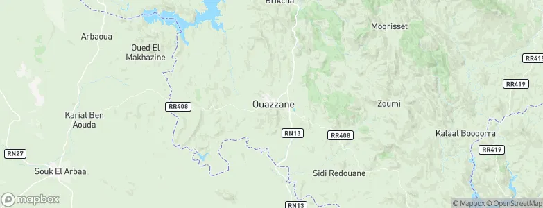 Ouezzane, Morocco Map