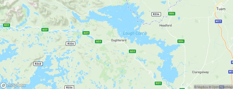 Oughterard, Ireland Map