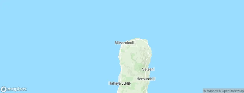 Ouhozi, Comoros Map