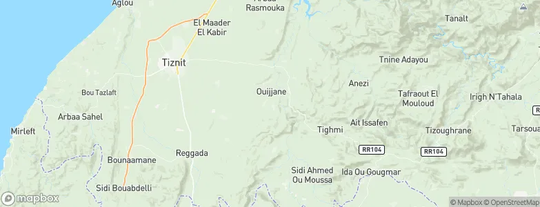 Ouijjane, Morocco Map