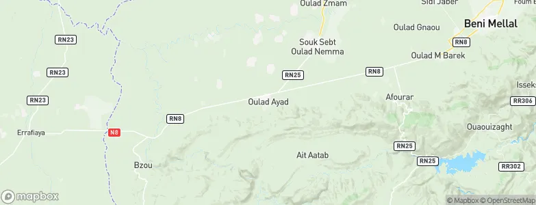 Oulad Ayad, Morocco Map