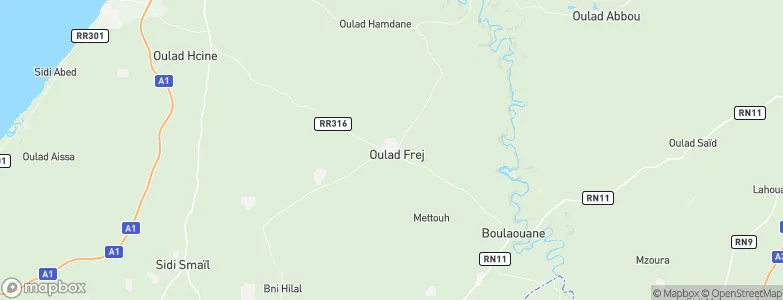 Oulad Frej, Morocco Map