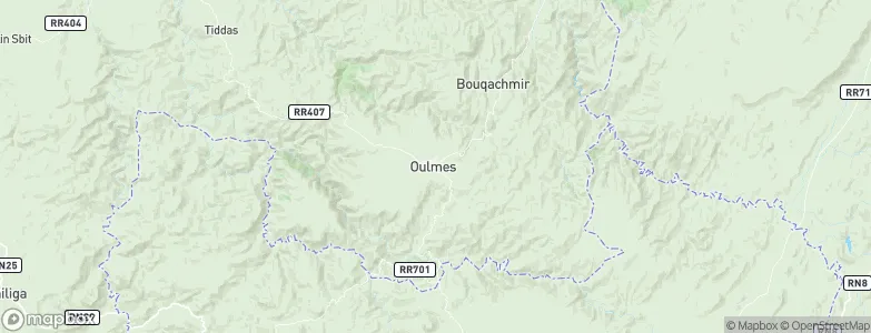 Oulmes, Morocco Map