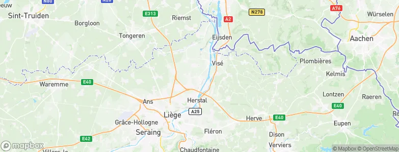 Oupeye, Belgium Map