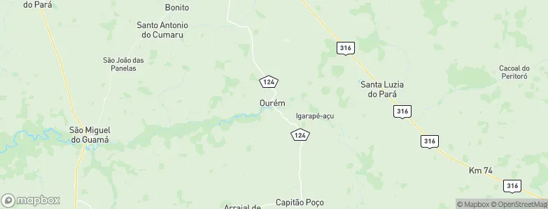 Ourém, Brazil Map