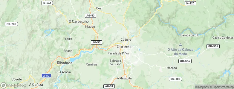 Ourense, Spain Map