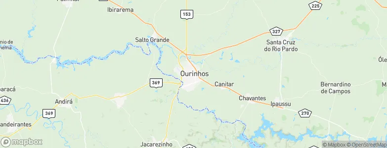 Ourinhos, Brazil Map