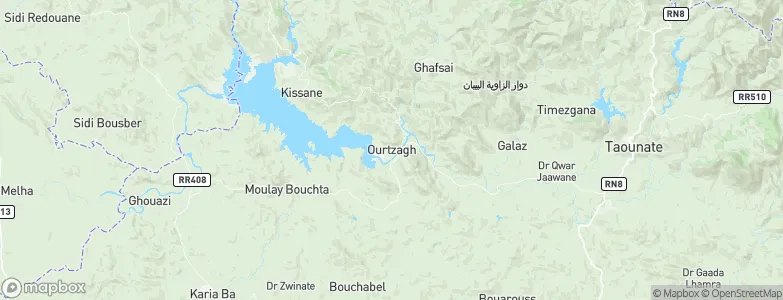 Ourtzagh, Morocco Map