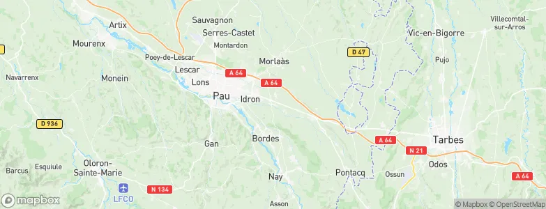 Ousse, France Map