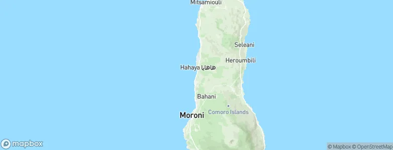Oussivo, Comoros Map