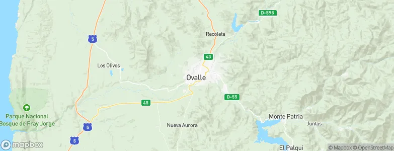 Ovalle, Chile Map