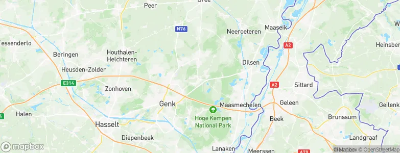 Overeindeveld, Belgium Map