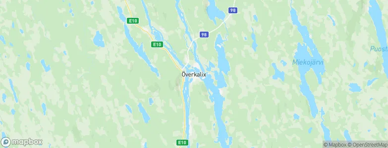 Överkalix, Sweden Map