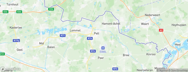 Overpelt, Belgium Map
