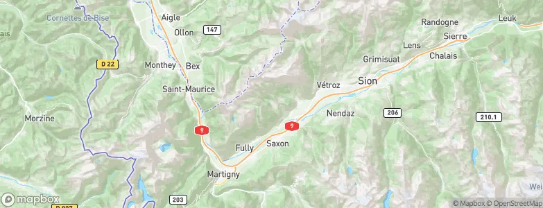 Ovronnaz, Switzerland Map